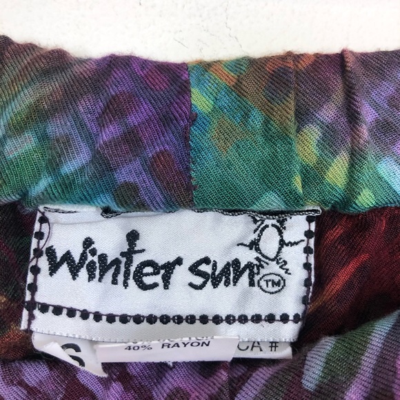 Winter Sun Colourful Bohemian Pants Sz S - Picture 6 of 11